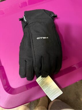 HEAD Black Winter Gloves with Sorona Insulation